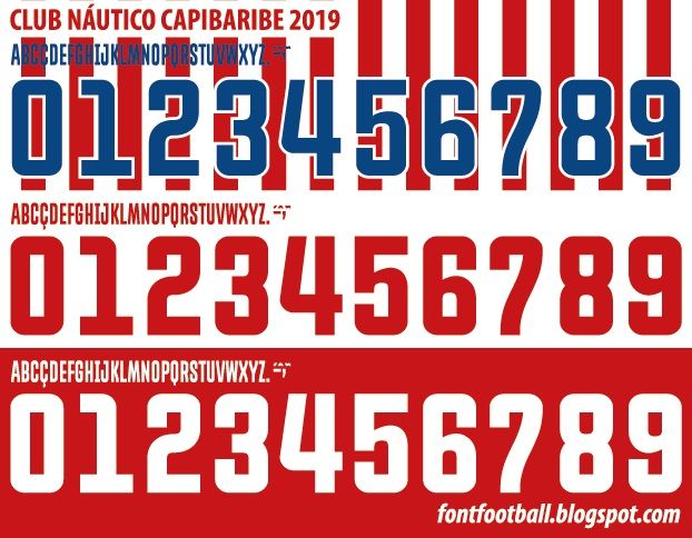Font Vector Club Náutico Capibaribe 2019 kit