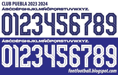 Font Vector Club Puebla 2023 2024 kit