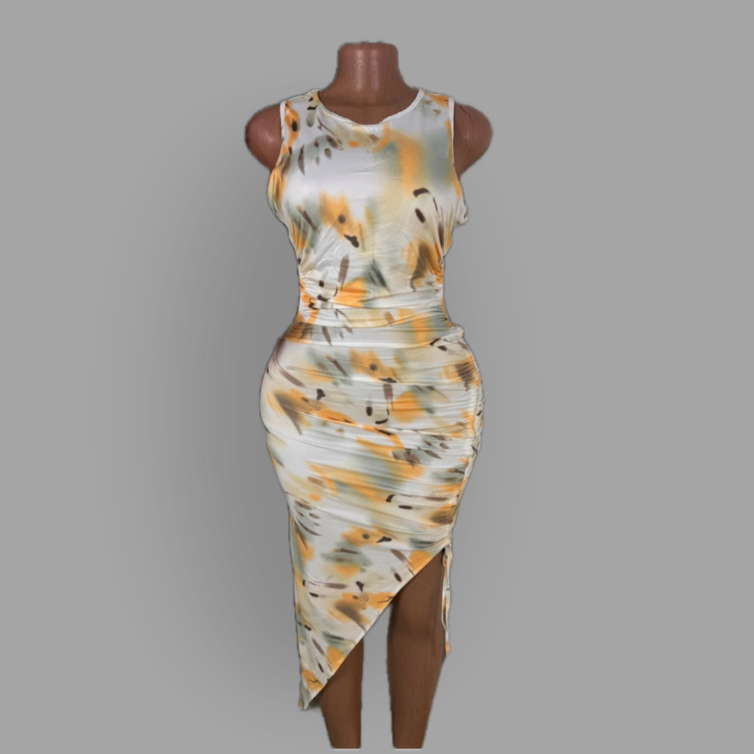Robe moulante à dos dénudé