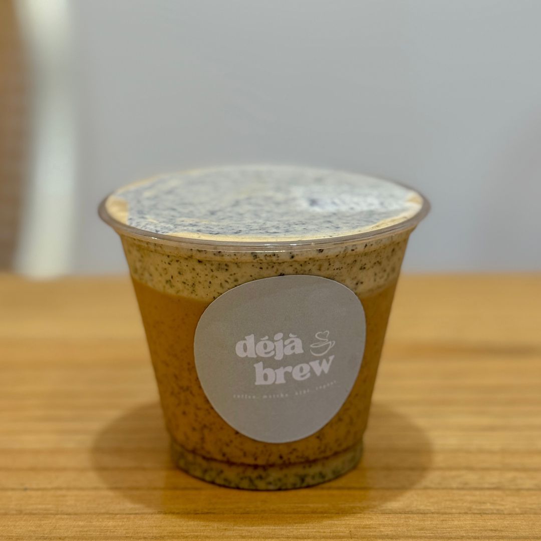 Black Sesame Cream Latte