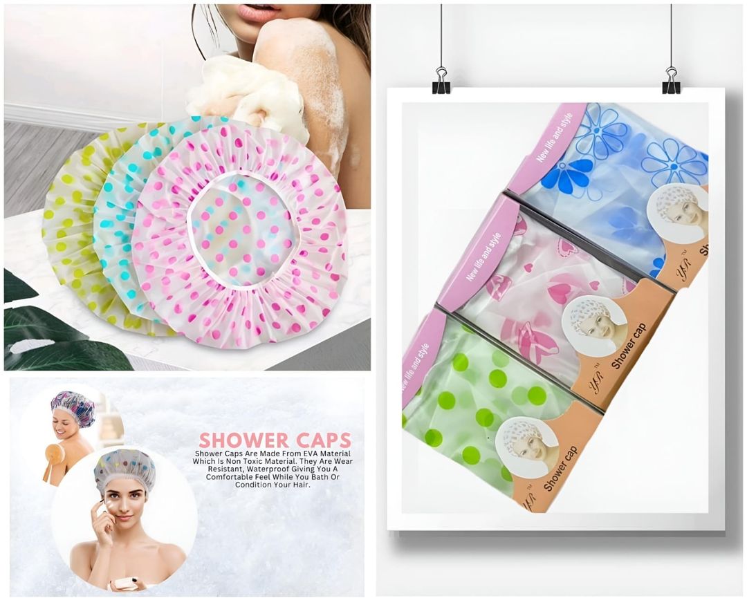 Reusable Shower Caps 12 Piece