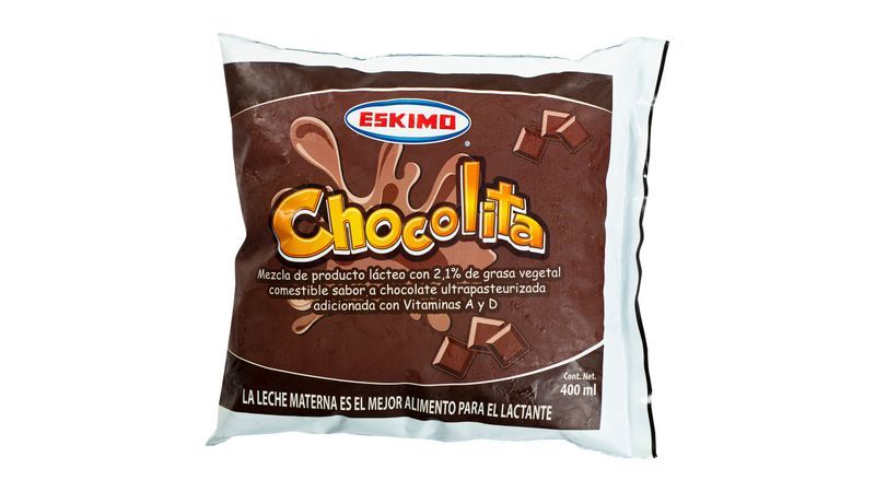 Leche Con Chocolate Eskimo Ultrapasteurizada Bolsa -400ml