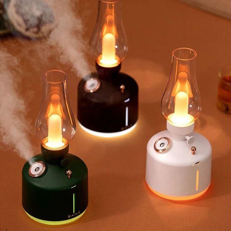 Vintage humidifier with diffuser led light