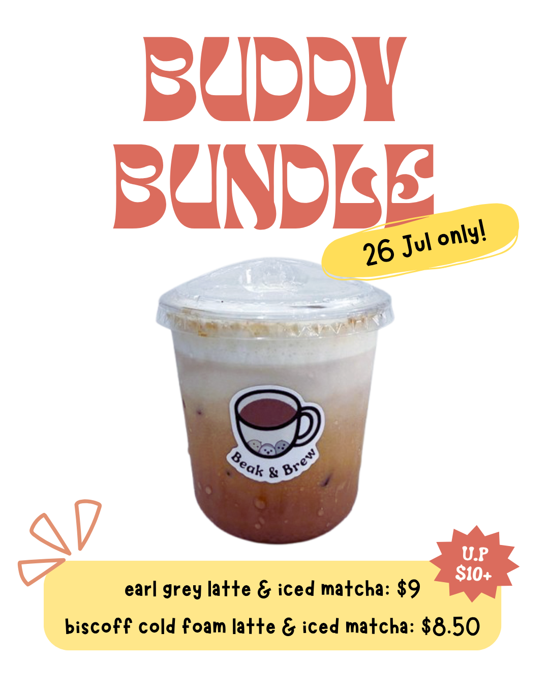 BUDDY BUNDLE 2: Biscoff Cold Foam Latte & Iced Matcha Latte