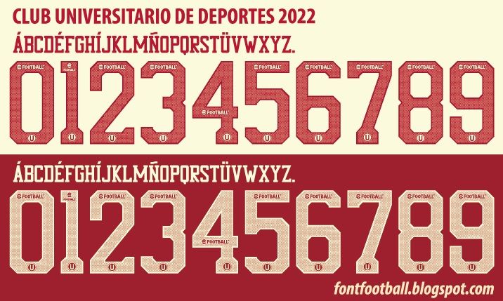 Font Vector Club Universitario de Deportes 2022 kit