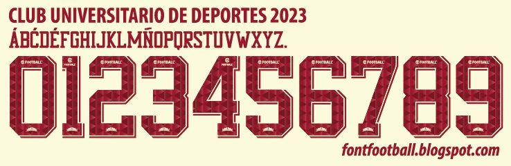 Font Vector Club Universitario de Deportes 2023 kit