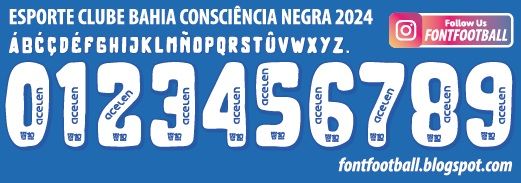 Font Vector Clube Bahia Consciência Negra 2024 kit