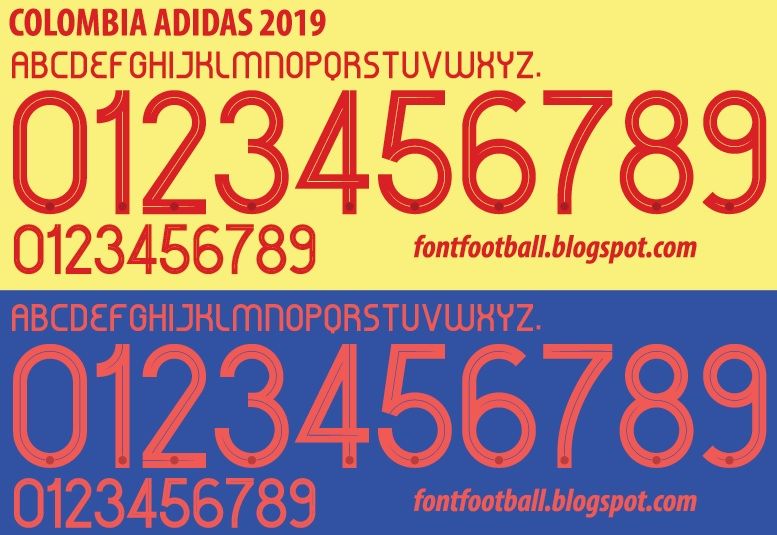 Font Vector Colombia 2019 kit