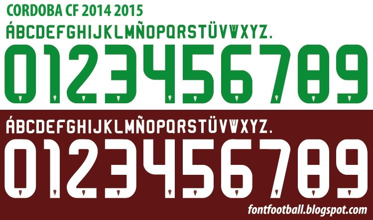 Font Vector Cordoba 2014 2015 kit