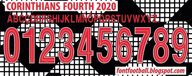 Font Vector Corinthians FC (Fourth kit) 2020 kit