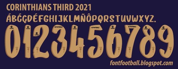 Font Vector Corinthians Third FC 2021 kit