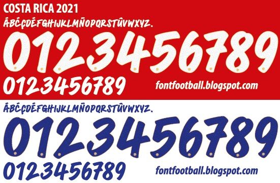Font Vector Costa Rica 2021 kit