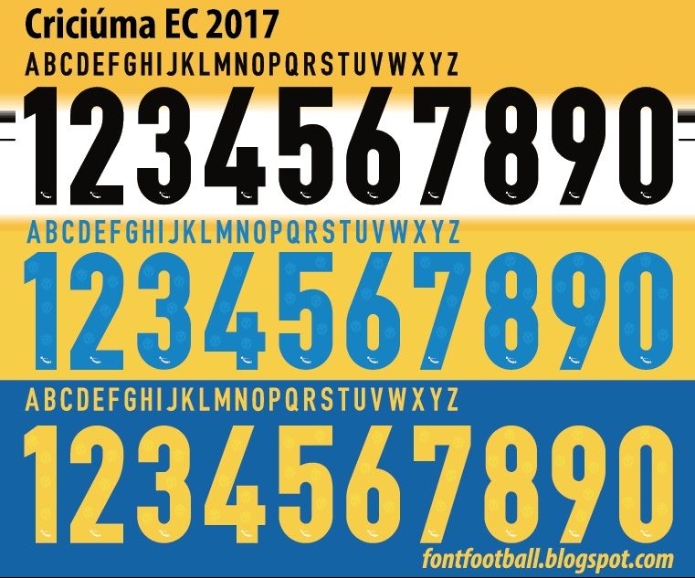 Font Vector Criciúma EC 2017 2018 kit