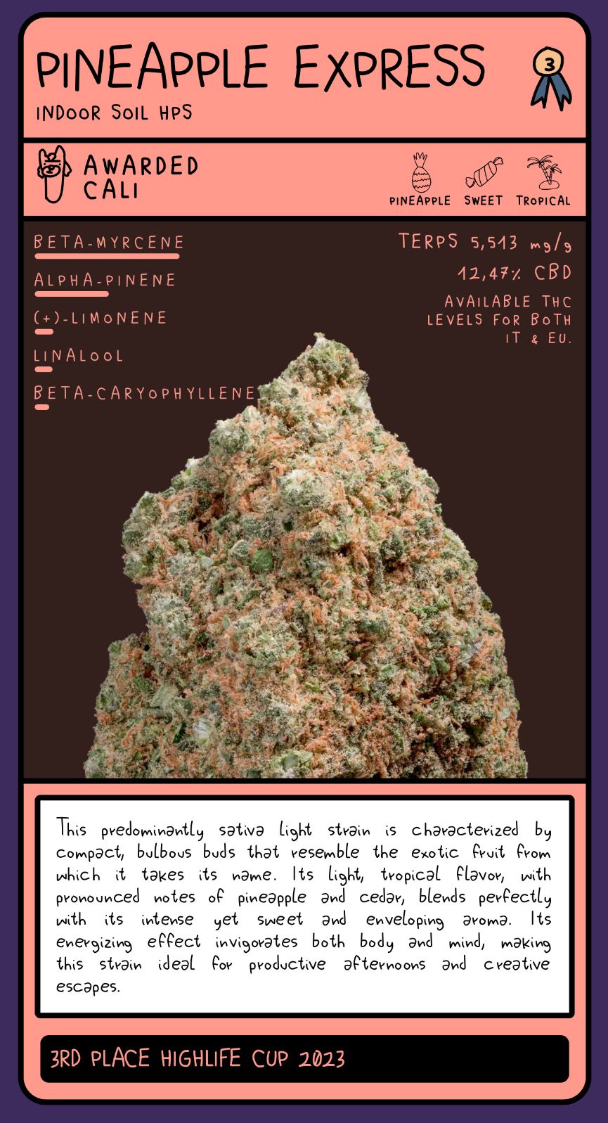 (Cali) pineapple 🍍 express (CBD) 🌿 (3Gs) 🍁