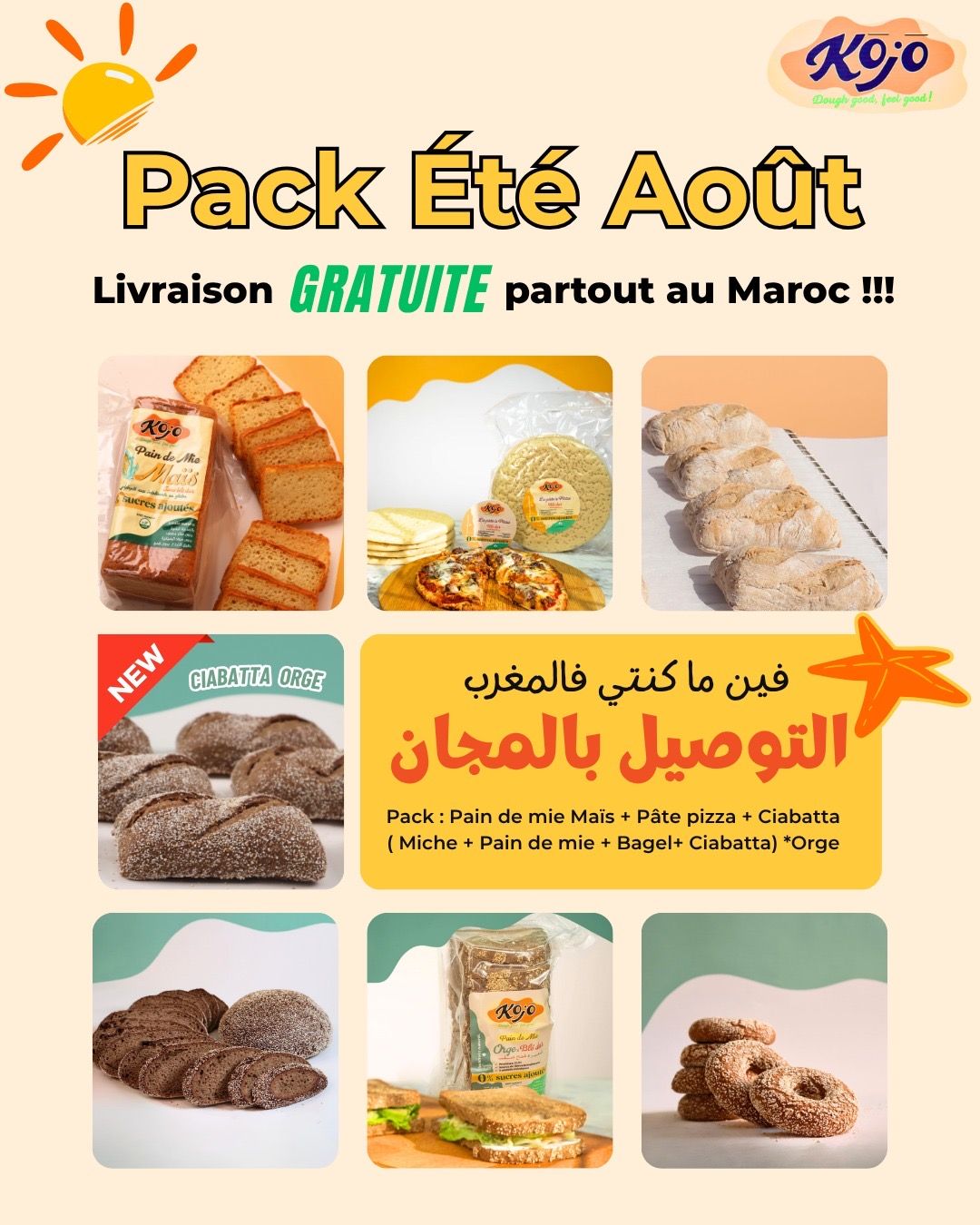 Pack Été Août  🌞 livraison gratuite 