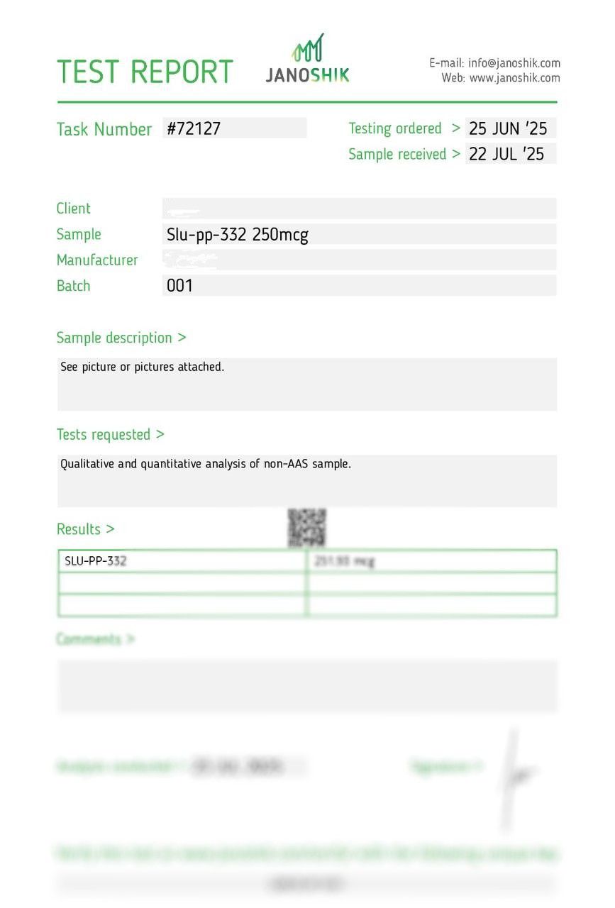 Slu-pp-332 250mcg x 60