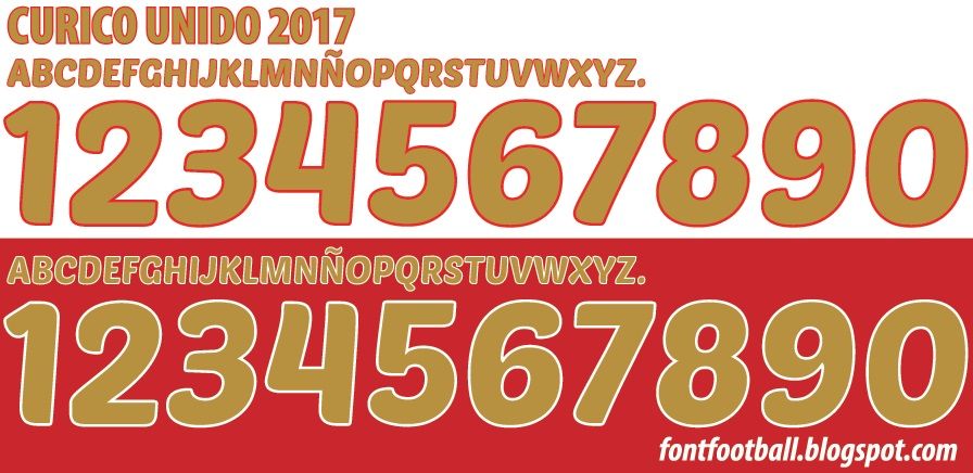 Font Vector Curico Unido 2017 kit