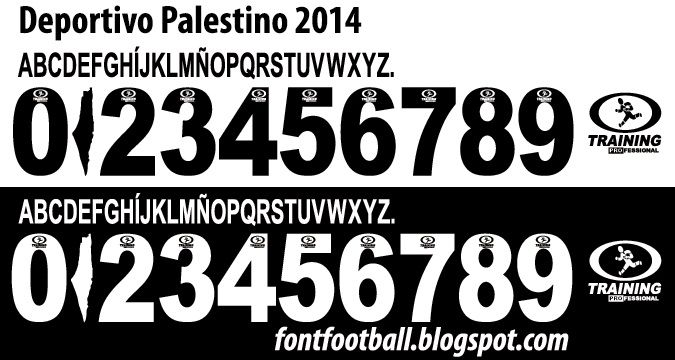 Font Vector Deportivo Palestino 2014 kit