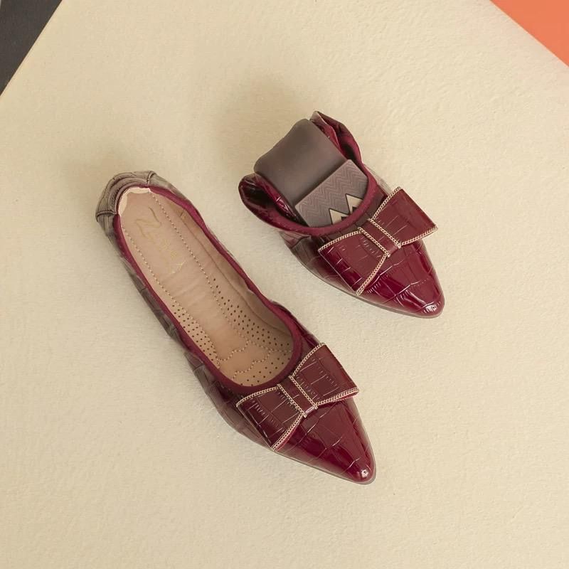 Pegos Flat Corporate Shoe (Red)