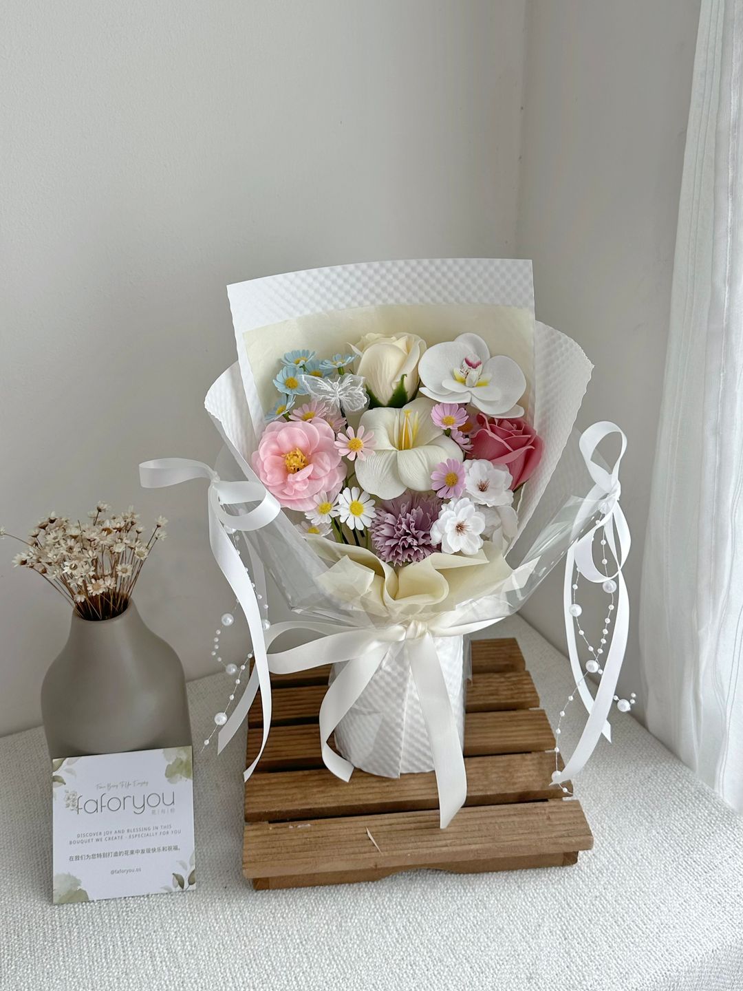 Soap Flower Mixed Bouquet  ( Tulip )