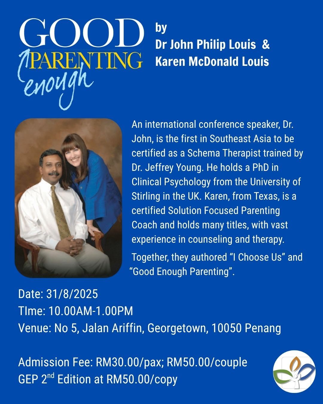 GOOD enough PARENTING Seminar (Individual Ticket)