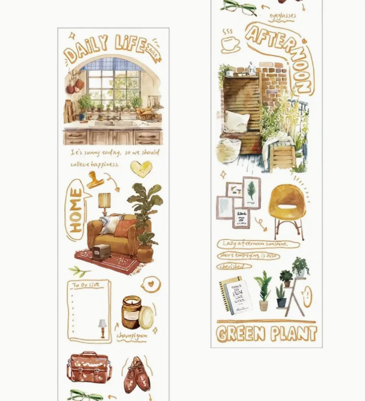 Cozy home washi tape 