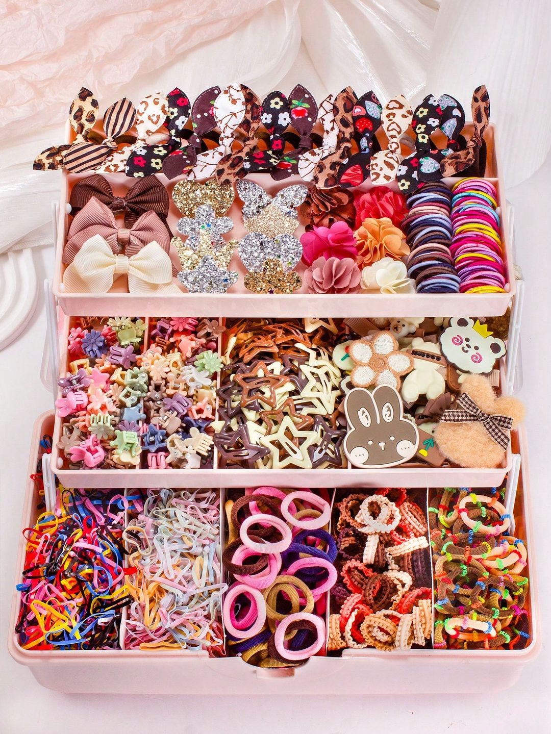 913 pièces/set Ensemble d'accessoires de cheveux de luxe vintage, comprenant des nœuds à imprimé léopard et à pois, des pinces à cheveux avec lapins pailletés, des fleurs, des étoiles et plus encore - convient aux filles et aux femmes, adaptable pour le quotidien, les rendez-vous, les fêtes, les festivals tout au long des saisons, l'automne, les fournitures scolaires, élégant, université