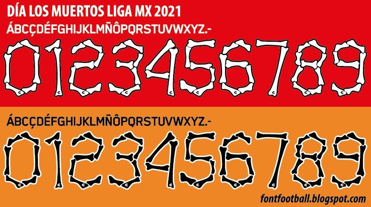 Font Vector Día Los Muertos (Liga MX) 2021 kit