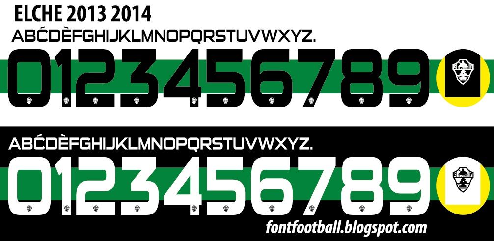 Font Vector Elche 2013 2014 kit