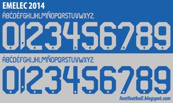 Font Vector Emelec 2014 kit