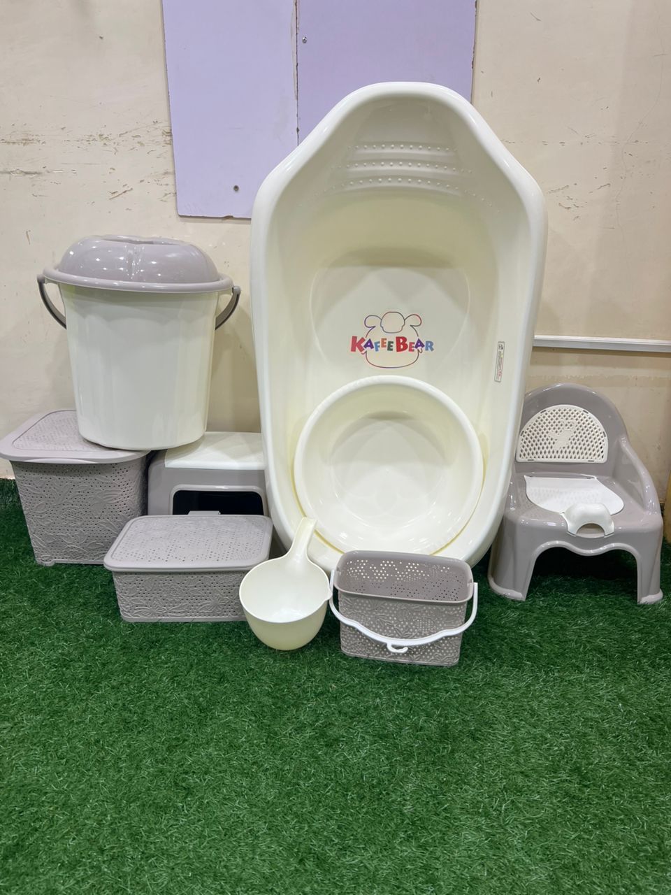 Kit de Bain Complet Bébé – Kafe Bear (9 pièces)_article_N°:AHB_0039