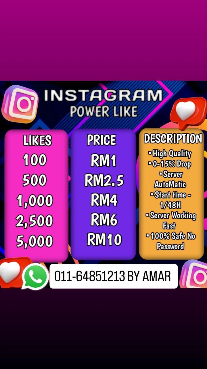 ⚡SERVICE BOOSTER⚡️ INSTAGRAM POWER LIKES