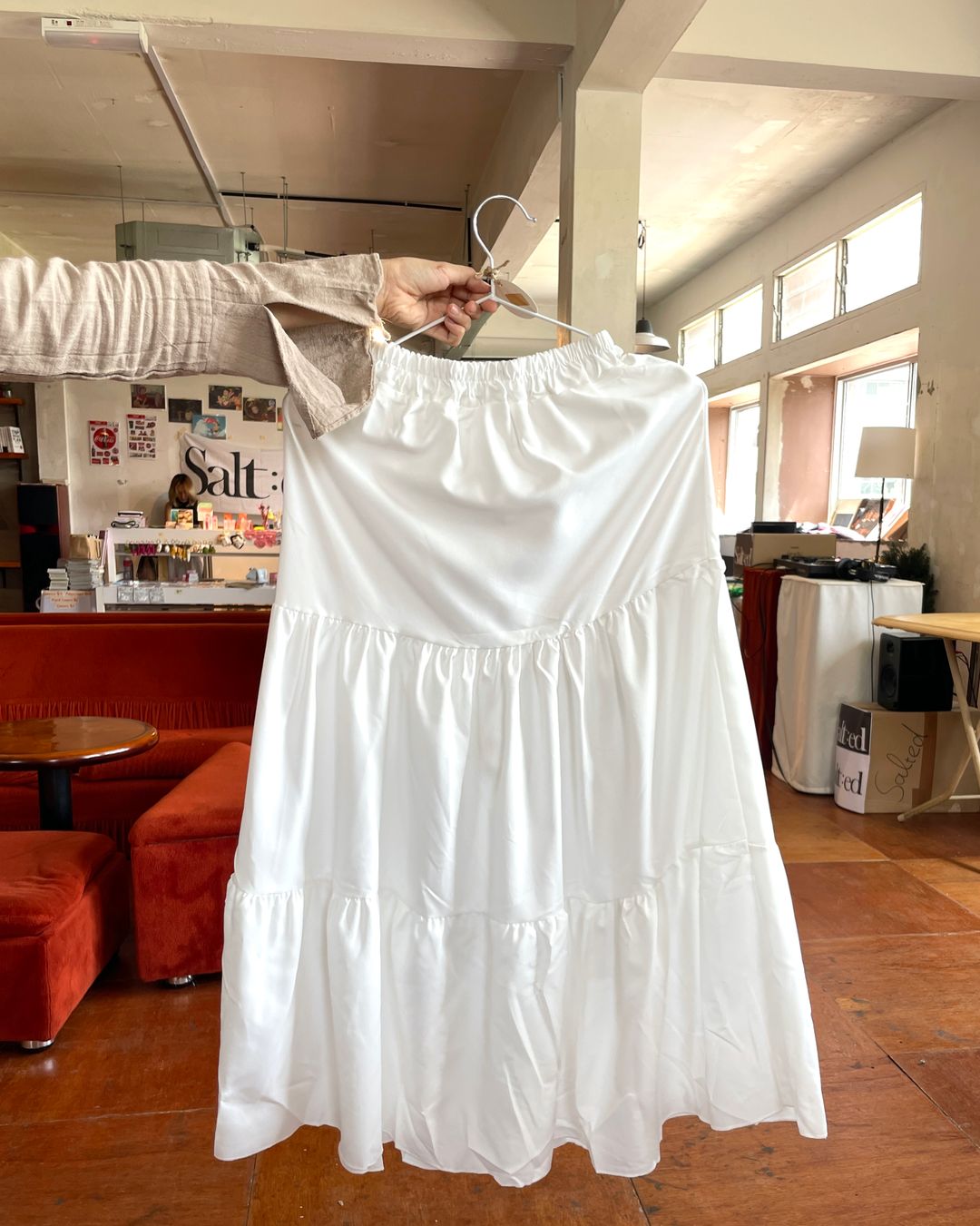 Polyester Tiered Skirt 