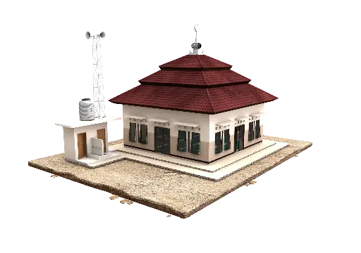 Small Mosque in Nepal  Area of 60 Square Meters