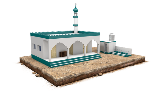 Small Mosque in Nepal| Area of 35 Square Meters