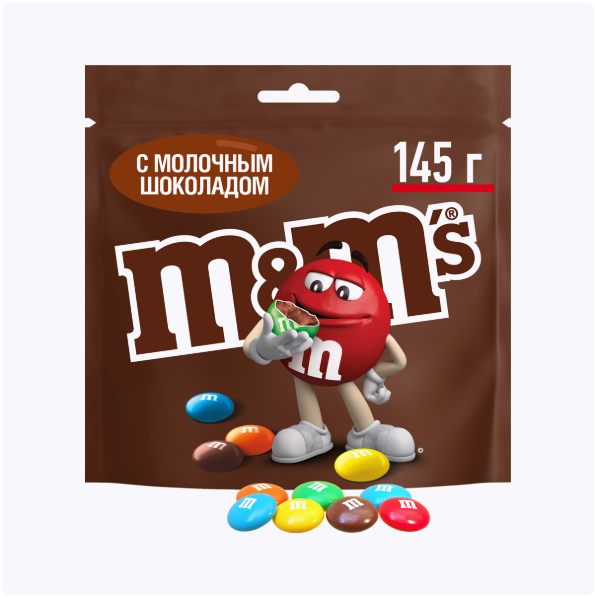 Шок/драже M&M's с шоколадом 145г
