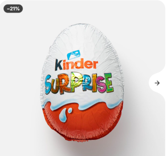 Шок/яйцо Kinder сюрприз 20г
