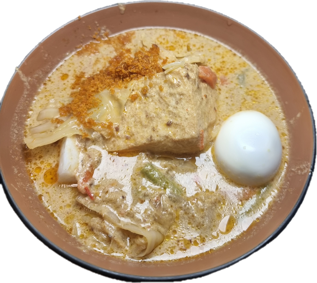 lontong and noodles 