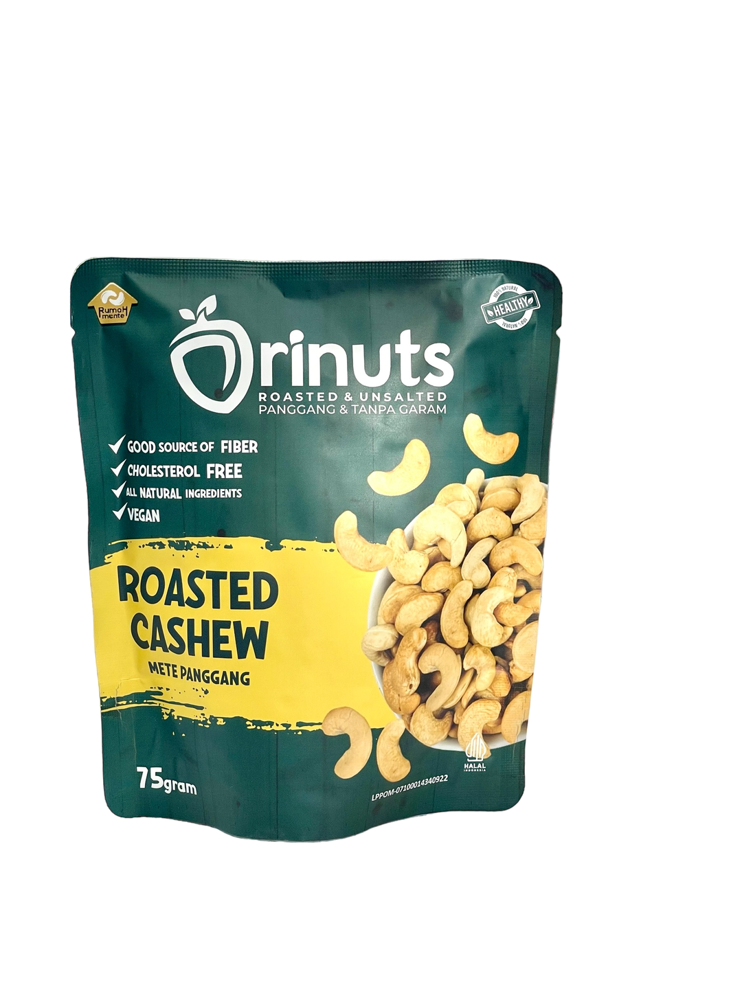 Orinuts Kacang Mete Panggang Original 75g Roasted Cashew Original