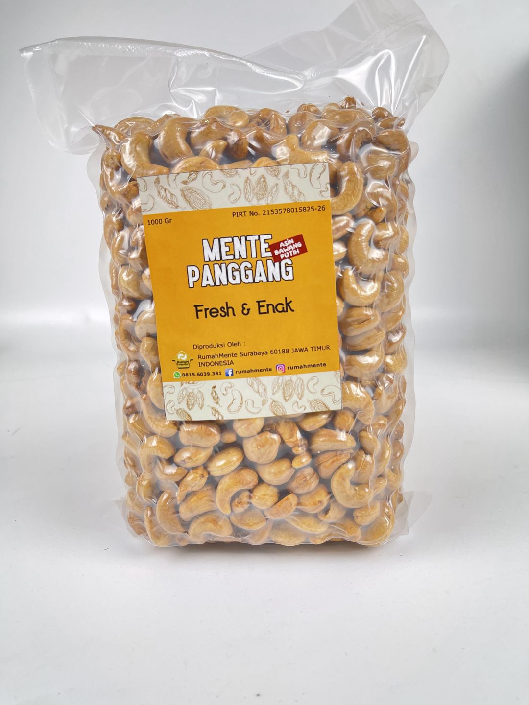 Kacang Mete Panggang Original 1kg Roasted Cashew