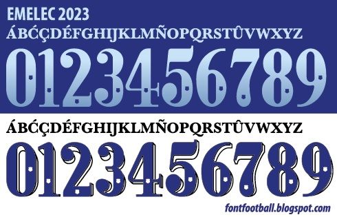 Font Vector Emelec 2023 kit