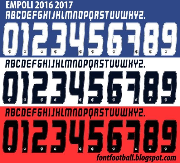 Font Vector Empoli 2016 2017 kit