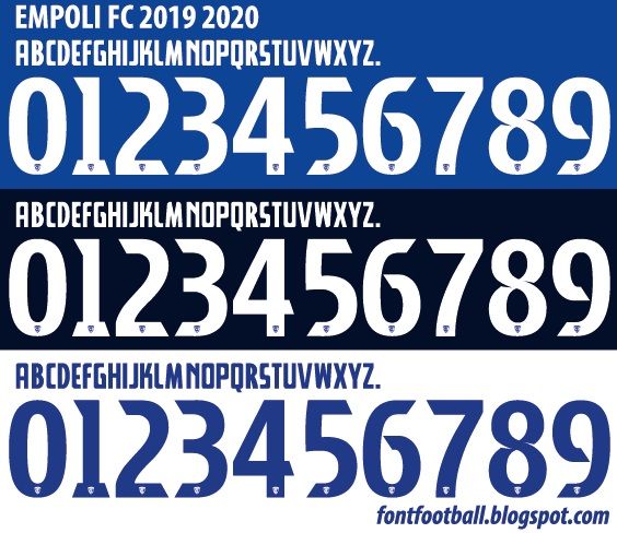 Font Vector Empoli 2019 2020 kit
