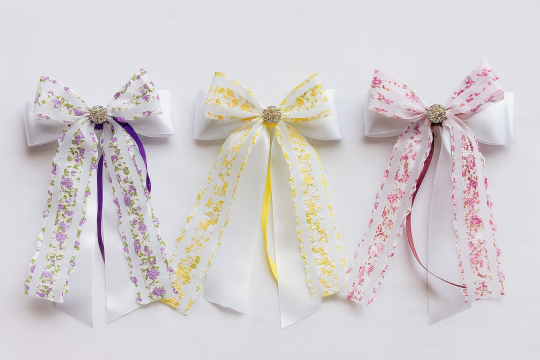 🎀  Lilly - Lace Floral Bow 