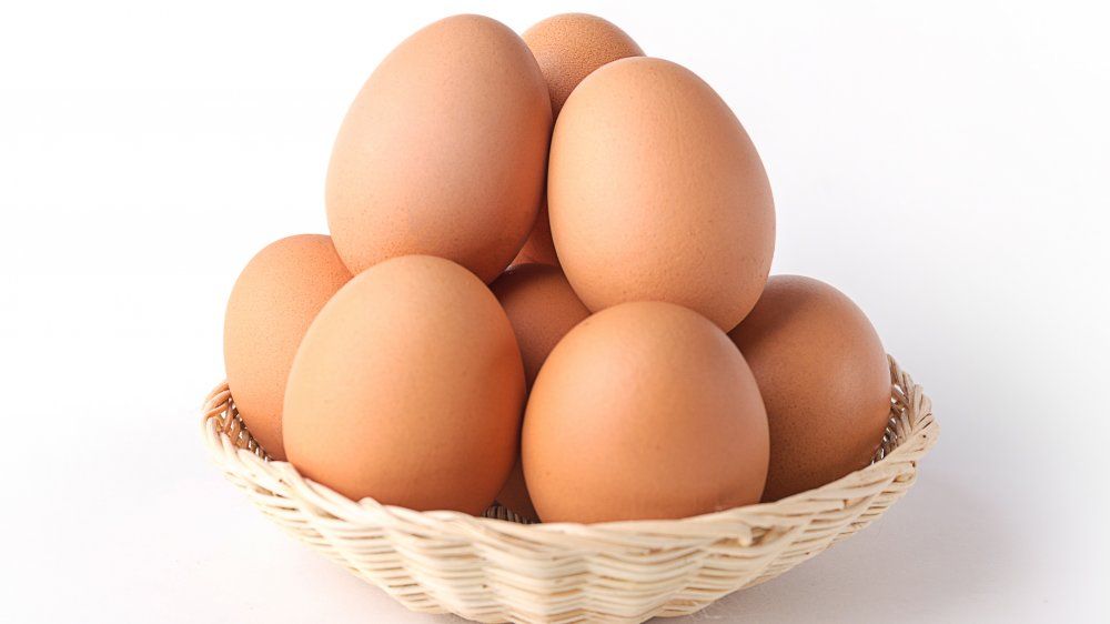 farm eggs brown