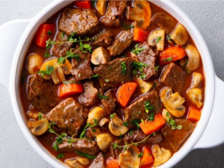 Beef Stew With Salad