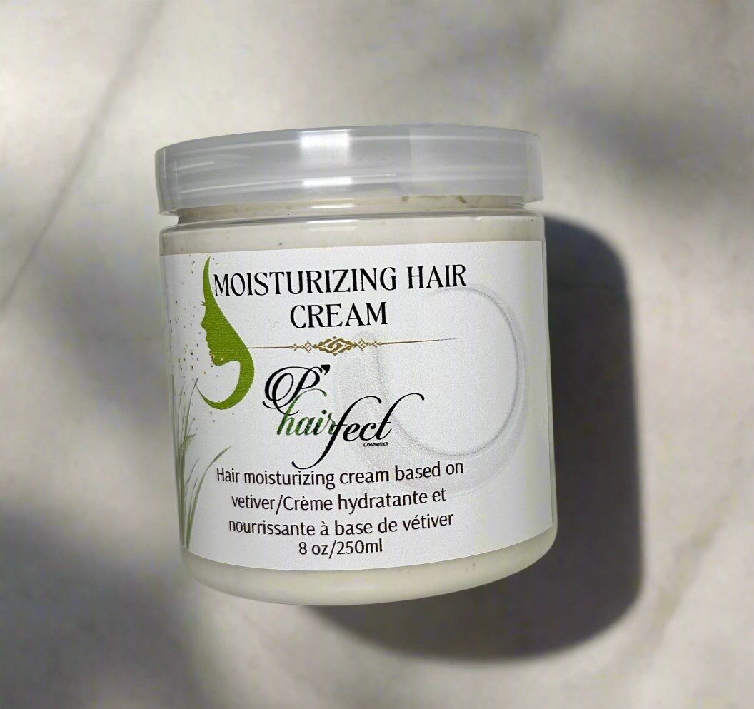 Creme capillaire hydratante a base d’huile de vetiver 