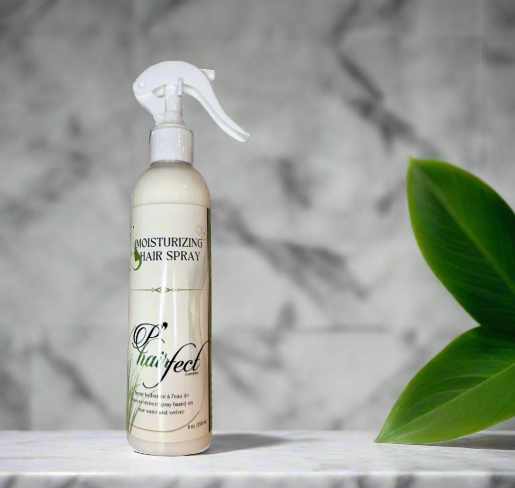 Spray hydratant capillaire a base d’huile de vetiver