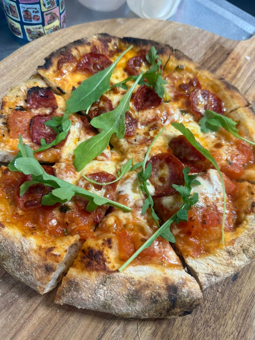 Salami Sourdough Pizza 