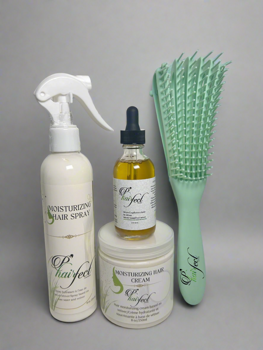 Mini gamme de produit capillaire hydratant